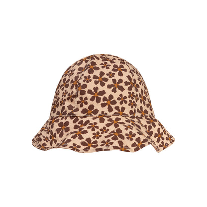 Wild flower beach hat on a white background