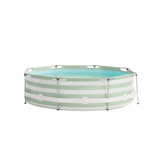 Frame Pool Round - Green/White - Essence -Ø 120 × 30"