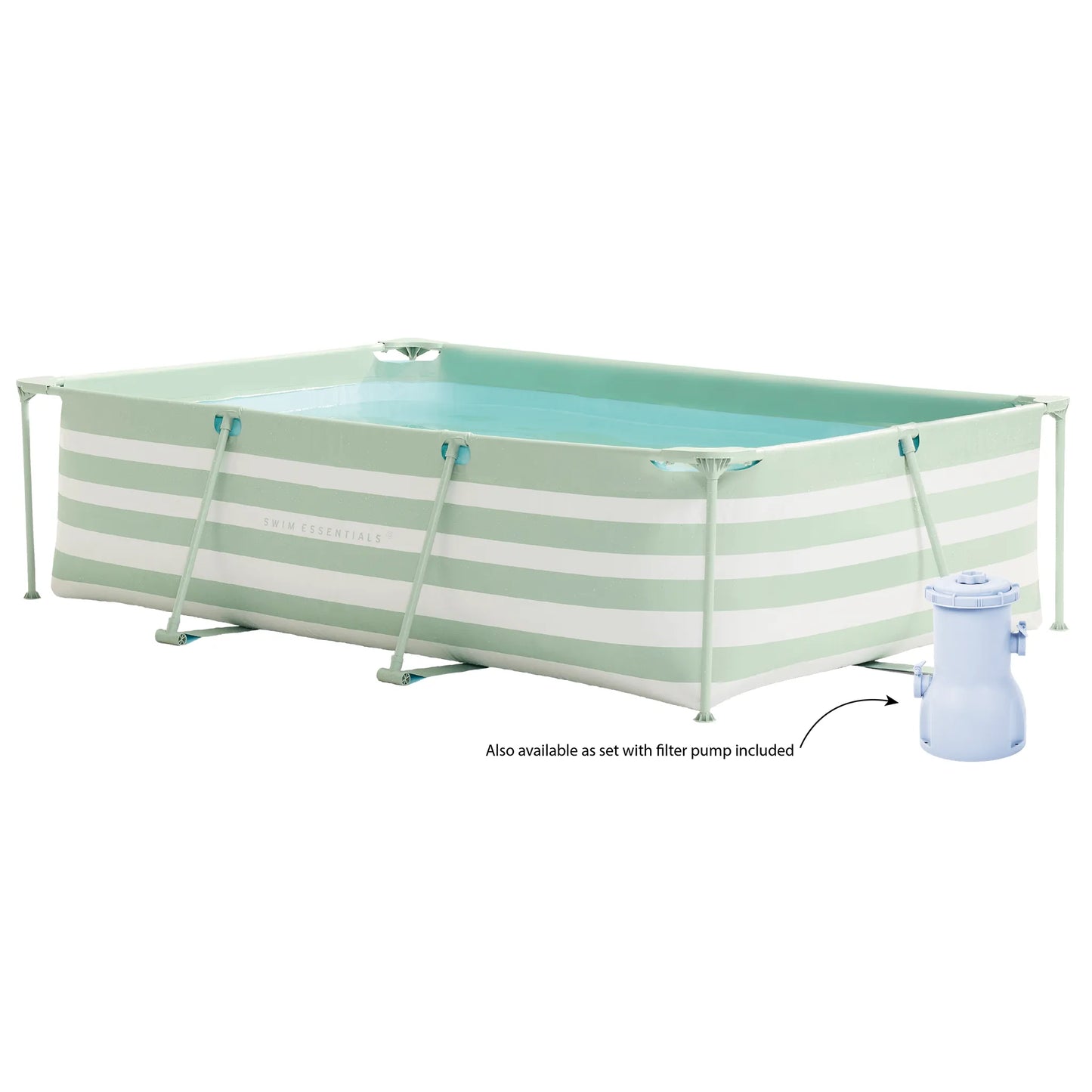 Frame Pool - Green/White - Essence - 102 × 63 × 26"