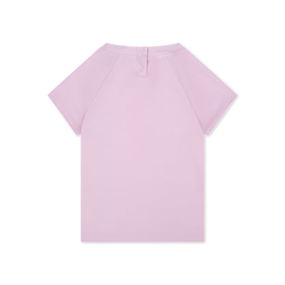 Light pink t-shirt on a white background