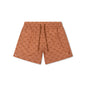 Swim Shorts - Brown - Palm Stripe - Adult