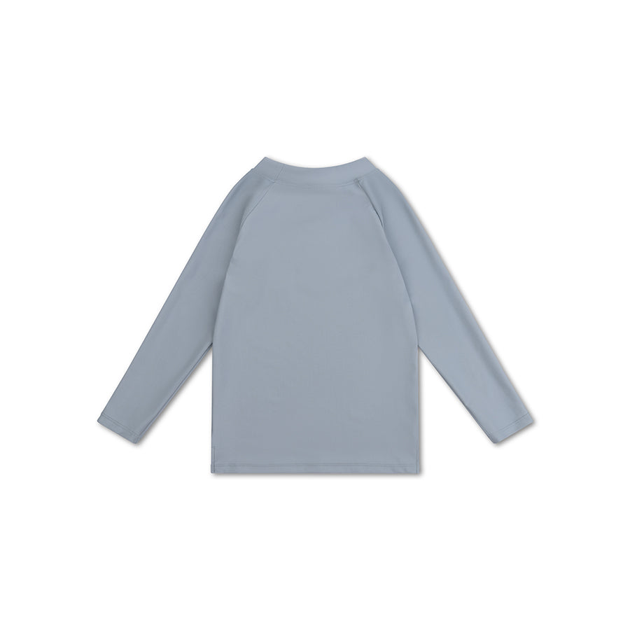 Light blue long-sleeve shirt on a white background