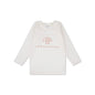White long-sleeve shirt with 'Swim Essentials' logo on a white background