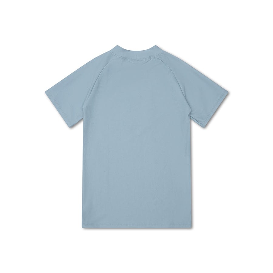 Light blue swimming t-shirt on a white background