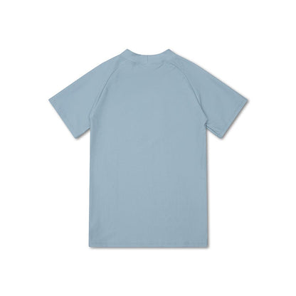 Light blue swimming t-shirt on a white background